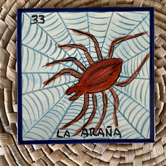 Other - “La Araña” HandPainted Loteria Coaster
